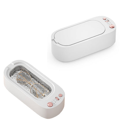 45KHz Ultrasonic Jewelry Cleaning Machine for Jewelry Eyeglasses Rings White
