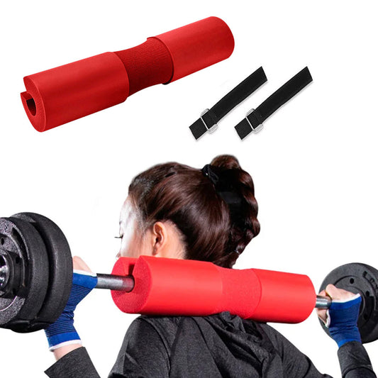 Barbell Pad Shoulder Pad for Squat Weightlifting Hip Thrust Lunges Red