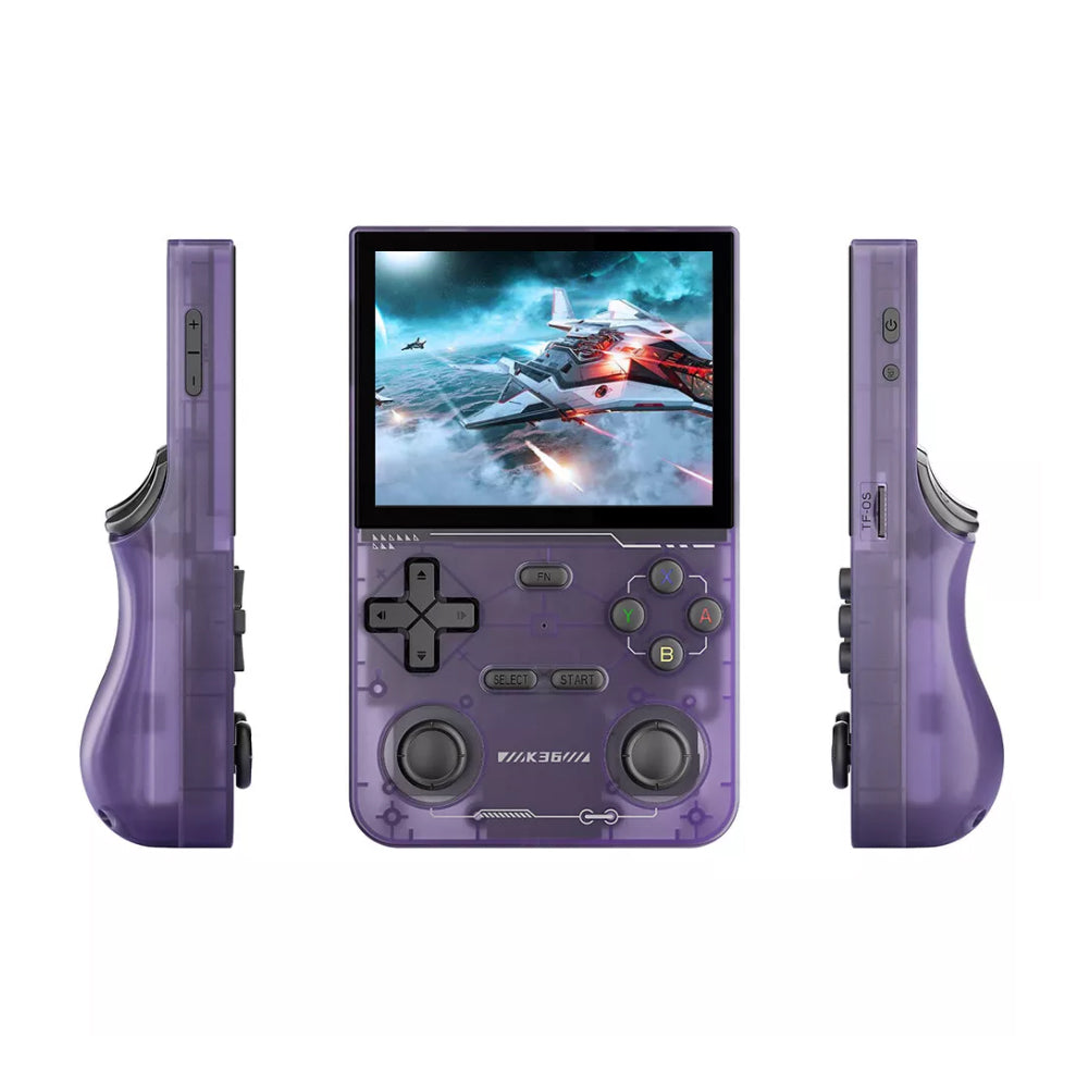 K36 Retro Handheld Game Console 64GB Video Consoles with 16000+ Games Purple