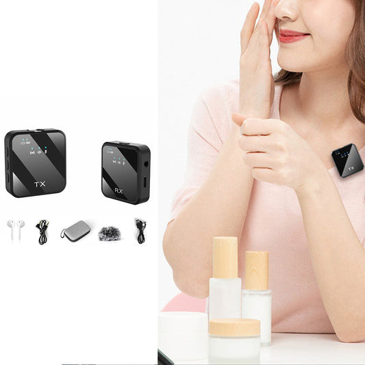 2.4G Wireless Bluetooth Lavalier Microphone for iPhone/Android/Camera Style 1