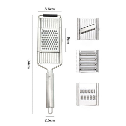 Multi-Purpose Vegetable Slicer Kitchen Peeler Stainless Steel Grater Shredder Cutter