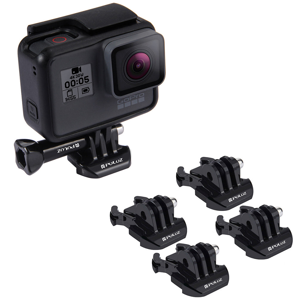 4Pcs Quick Release Buckle Mount Horizontal Surface Buckle Clip for GoPro Hero 13 12 11 10 9 8 7 6 5 4 3 Session
