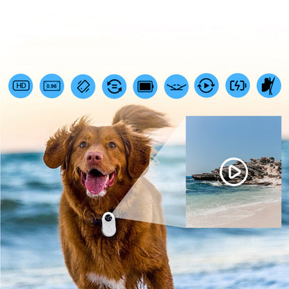 HD 1080P Pet Recorder Camera Mini Sport Action Camera with Video Recording for Outdoor Sports Vlogging