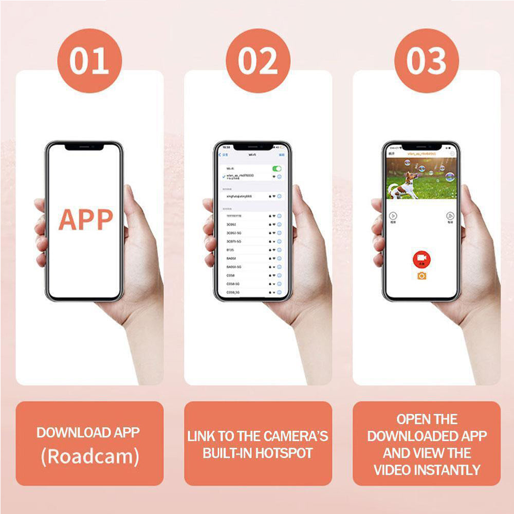 HD 1080P Pet Recorder Camera Mini Sport Action Camera with Video Recording for Outdoor Sports Vlogging
