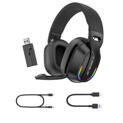 2.4GHz Wireless Gaming Headphone Bluetooth RGB Game Headset for PC Smartphone PS4/PS5 Switch
