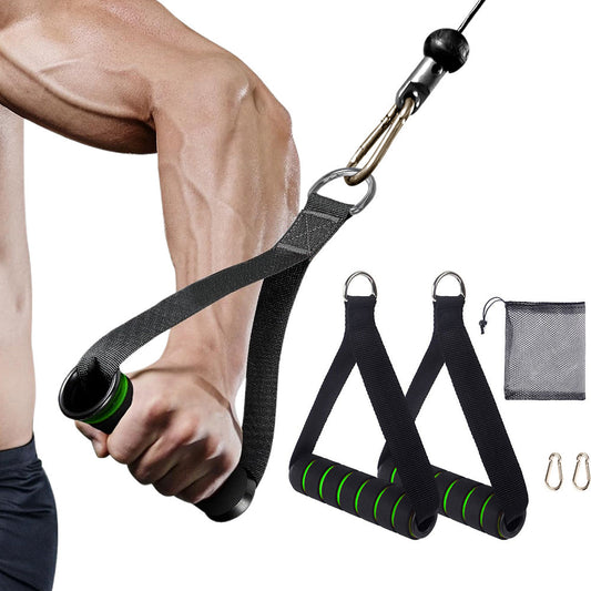 Exercise Handle Fitness Equipment Pull Down Strength Trainer for Pilates Yoga Green