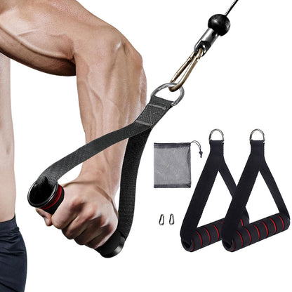 Exercise Handle Fitness Equipment Pull Down Strength Trainer for Pilates Yoga Red
