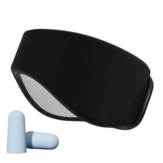 2-in-1 Sleeping Eye Mask And Ear Muffs Set Adjustable Sleep Ear Muffs Noise Reduction Sleeping Aid Black