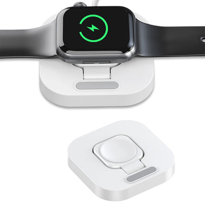 For Apple Watch Charging Dock Travel Charger Stand Compatible with Apple Watch Series White