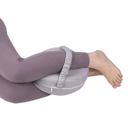 Ergonomic Leg Knee Pillow for Side Sleeper Memory Foam  Knee Support Pillow Cushion Grey