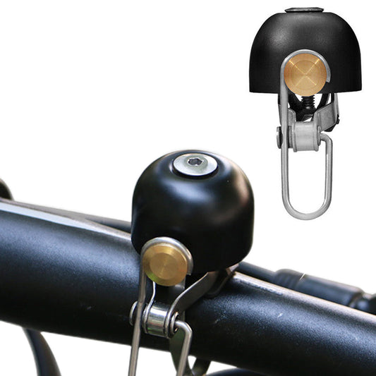 Retro Bike Bell Copper Crisp Cycling Bicycle Handlebar Bell Alarm Ring Black