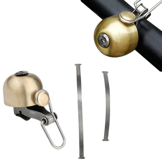 Retro Bike Bell Copper Crisp Cycling Bicycle Handlebar Bell Alarm Ring Gold