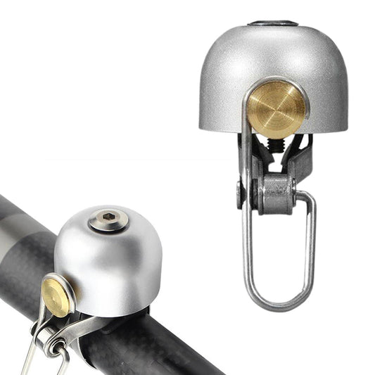 Retro Bike Bell Copper Crisp Cycling Bicycle Handlebar Bell Alarm Ring Sliver