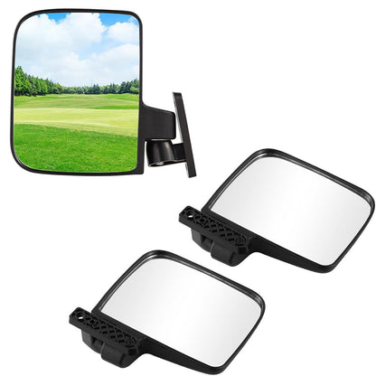 Pair of Golf Cart Rear View Mirrors Adjustable Mirror for Yamaha Club Car