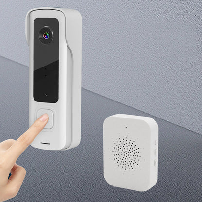 720P HD Smart Wireless Video Doorbell  Motion Detection WIFI Security Doorbell Camera with Night Vision White