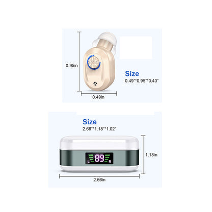 Digital In-Ear Hearing Aids Rechargeable Sound Amplifier for Seniors Hearing Loss Cuticolor