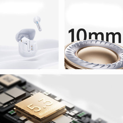 Wireless Bluetooth 5.3 Earbuds Touch Control Half-In-Ear Headphone with USB Charging Case