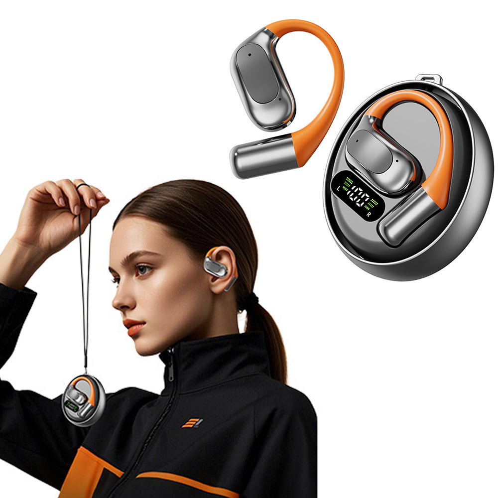 Bluetooth 5.4 Language Translator Earbuds Wireless 144-Language Translation Music Earphones with Charging Case Black