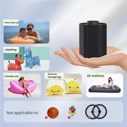 3-in-1 Air Pump Vacuum Inflator Tool with 3-Mode LED Lighting for Travel Camping Home