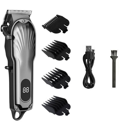 Hair Clippers Beard Trimmer For Men Electric Hair Clipper Set Hair Groomer Kit Grey