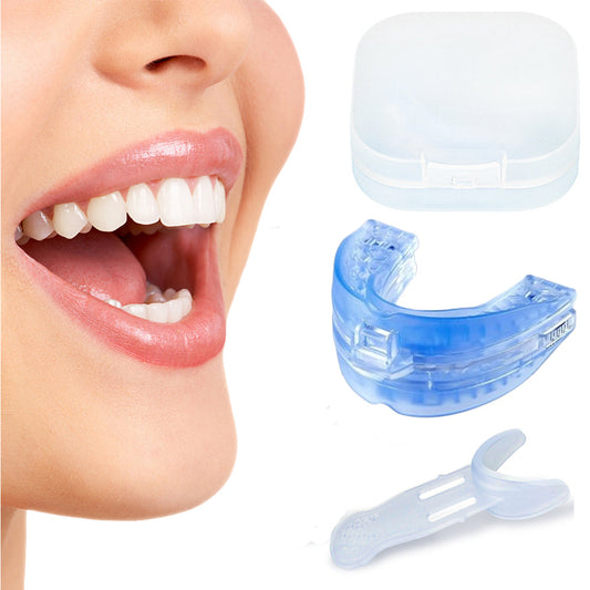 Adjustable Anti-Snore Mouthpiece Stop Snoring Teeth Grinding Mouth Guard Sleeping Aid Blue