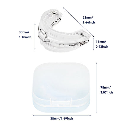 Adjustable Anti-Snore Mouthpiece Stop Snoring Teeth Grinding Mouth Guard Sleeping Aid Transparent