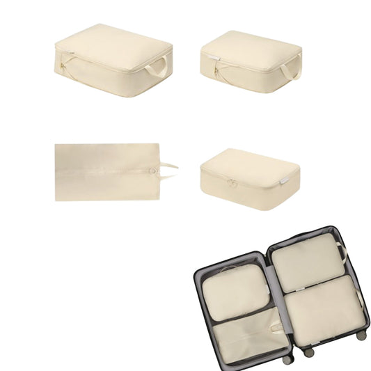 4Pcs Compression Packing Cubes for Suitcases Travel Luggage Organizers