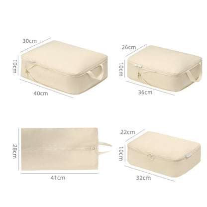 4Pcs Compression Packing Cubes for Suitcases Travel Luggage Organizers
