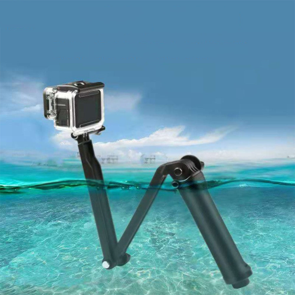 3-Way Folding GoPro Tripod 3-in-1 Selfie Stick Monopod Hand Grip Stand