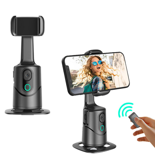 AI Smart Tracking Phone Gimbal 360-Degree Rotating  Gesture Control Bluetooth Remote Face and Body Tracking