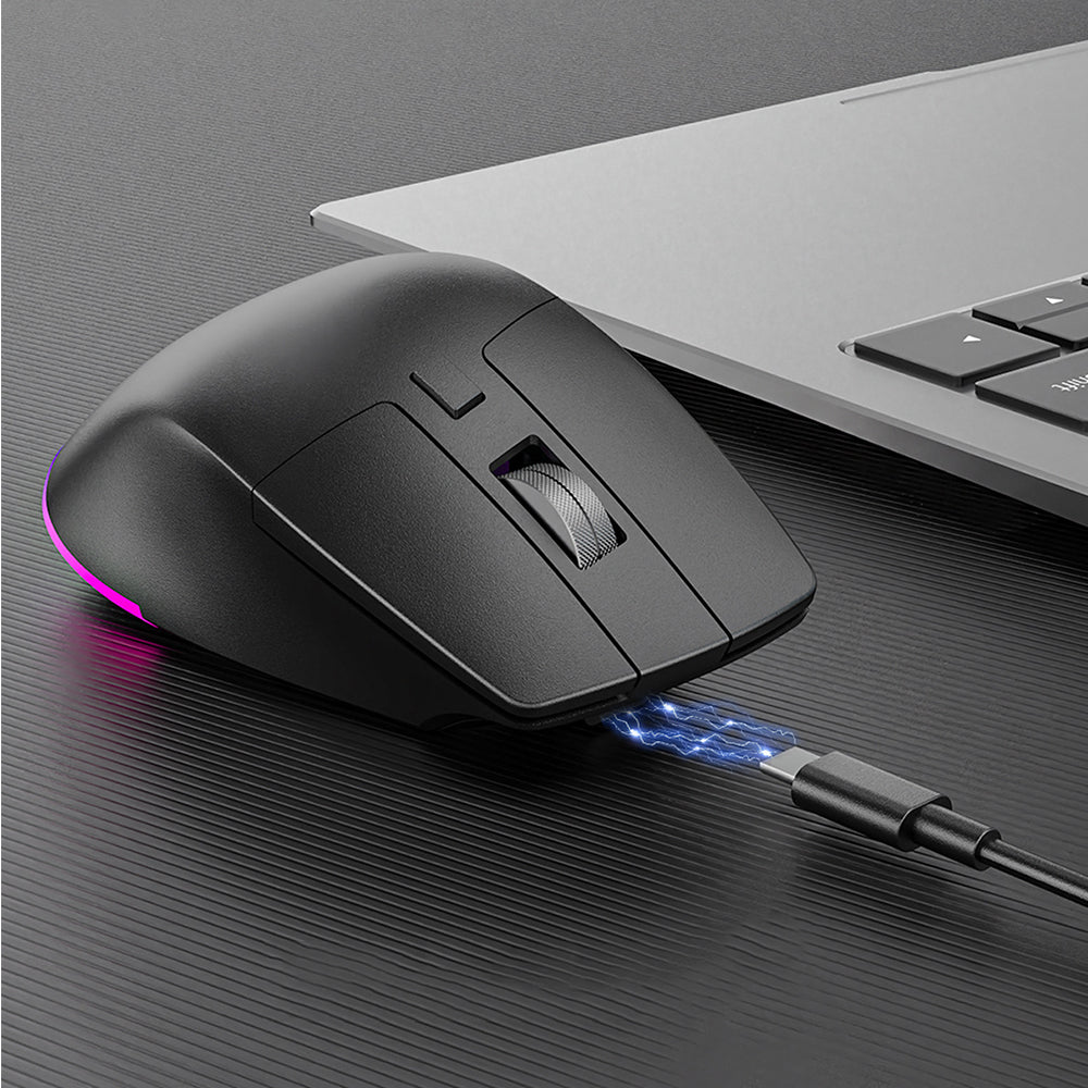 Wireless Bluetooth Dual Mode Silent Mouse with RGB Lighting