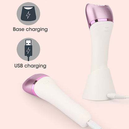 6-in-1 Painless Electric Shaver for Women Cordless Face Foot Body Hair Grooming Set Purple