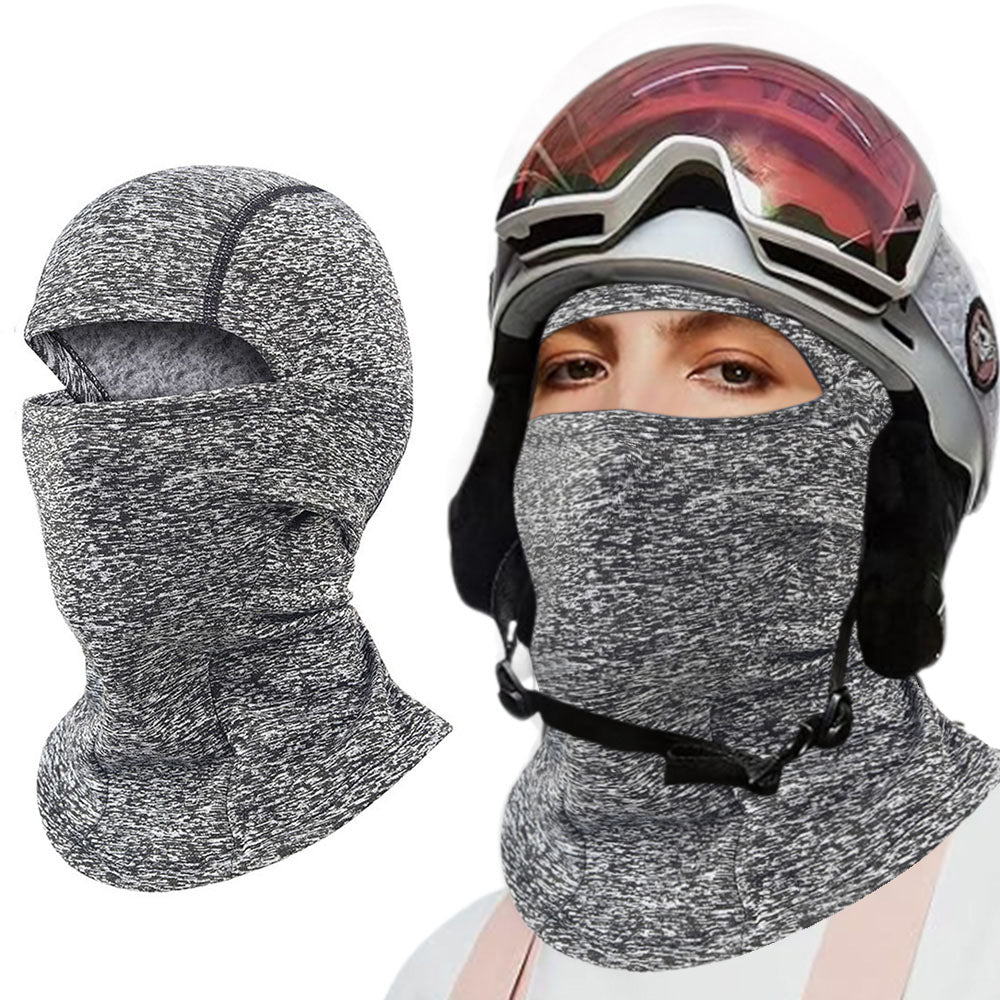 Ski Motorcycle Cycling Balaclava Full Face Windproof Mask for Winter Outdoor Activities Grey