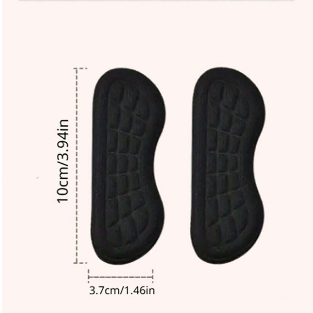 6 Pairs of Anti Wear Heel Protection Pads for Shoes Cushions Heel Liners Grips Heel Inserts Insoles Black