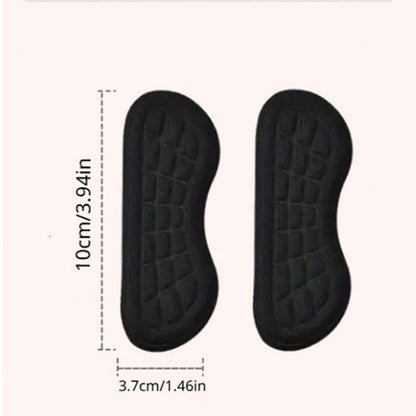 6 Pairs of Anti Wear Heel Protection Pads for Shoes Cushions Heel Liners Grips Heel Inserts Insoles Black