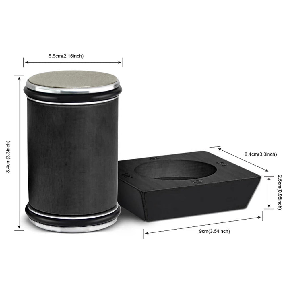 Rolling Knife Sharpener Tool Adjustable Angle Magnetic Base for Kitchen Use Black