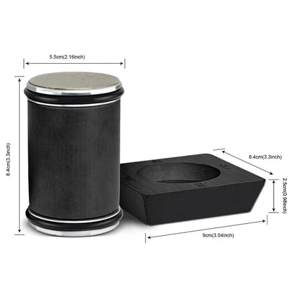 Rolling Knife Sharpener Tool Adjustable Angle Magnetic Base for Kitchen Use Black