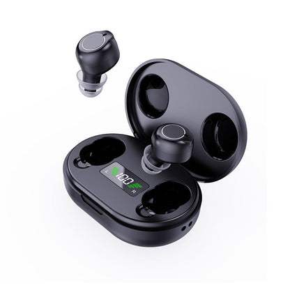 Hearing Aids with LED Power Display Charging Case Rechargeable Hearing Amplifiers for Seniors Black