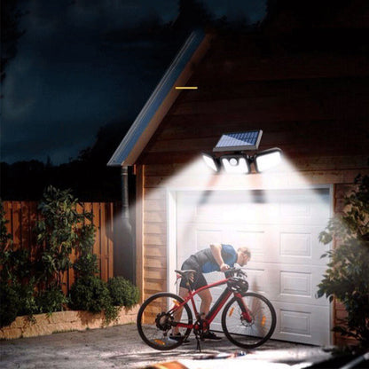 3 Headed Solar Motion Sensor Light with 47 LED beads for Outdoor