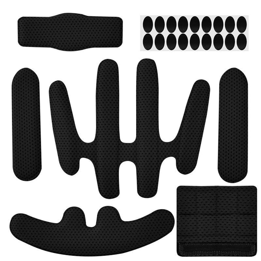 15Pcs Universal Foam Pads Set Protection Pad Helmet Inner Padding Kits Replacement Black