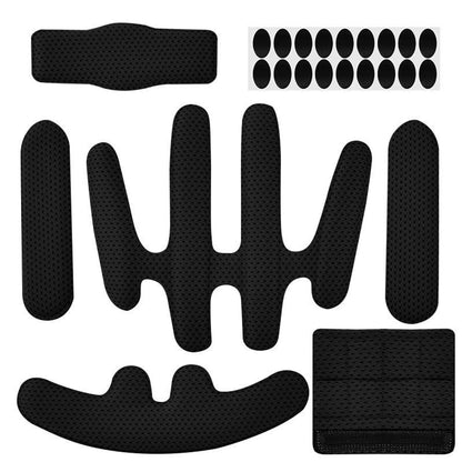 15Pcs Universal Foam Pads Set Protection Pad Helmet Inner Padding Kits Replacement Black