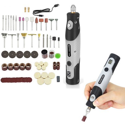Mini Cordless Rotary Tool Kit for Polishing with 100 Accessories Black Green Grey
