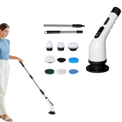 Electric Spin Cordless Cleaning Brush Scrubber for Home Use Black