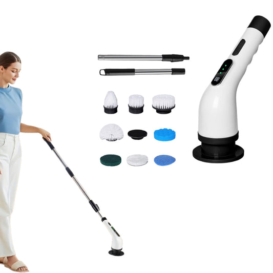 Electric Spin Cordless Cleaning Brush Scrubber for Home Use Black