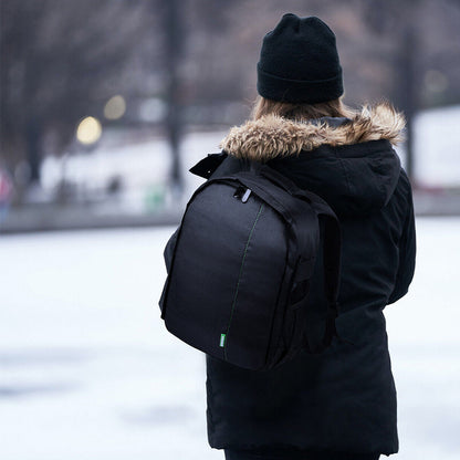 Water-Resistant Camera Backpack DSLR Cameras Travel Bag  Green