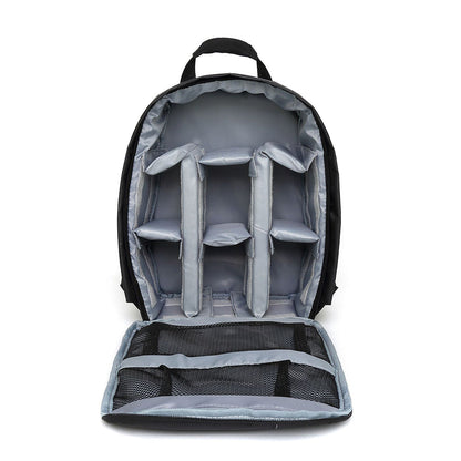 Water-Resistant Camera Backpack DSLR Cameras Travel Bag Grey