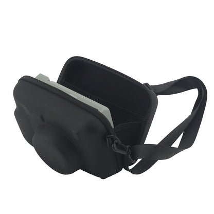 Protective Case for Fujifilm Instax Wide 400/300/210 Instant Camera Hard Shell Carrying Case with Removable Adjustable Strap  Black