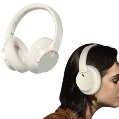 Over Ear Bluetooth Headphone Wireless Foldable Headset Beige