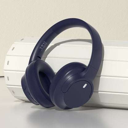 Over Ear Bluetooth Headphone Wireless Foldable Headset Blue