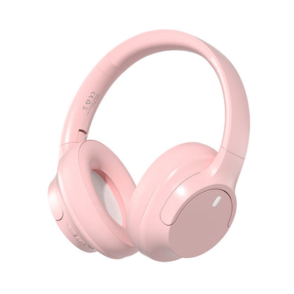 Over Ear Bluetooth Headphone Wireless Foldable Headset Pink